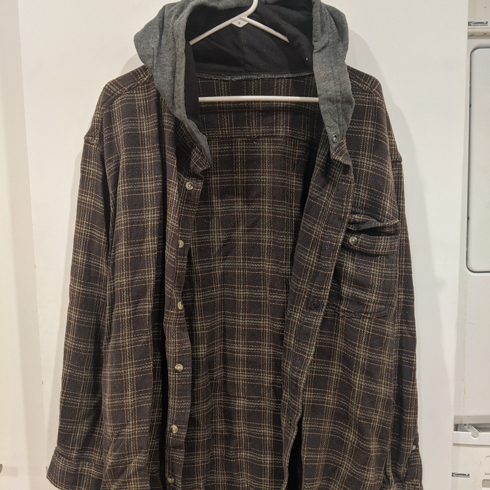Urban Outfitters oversized hooded flannel